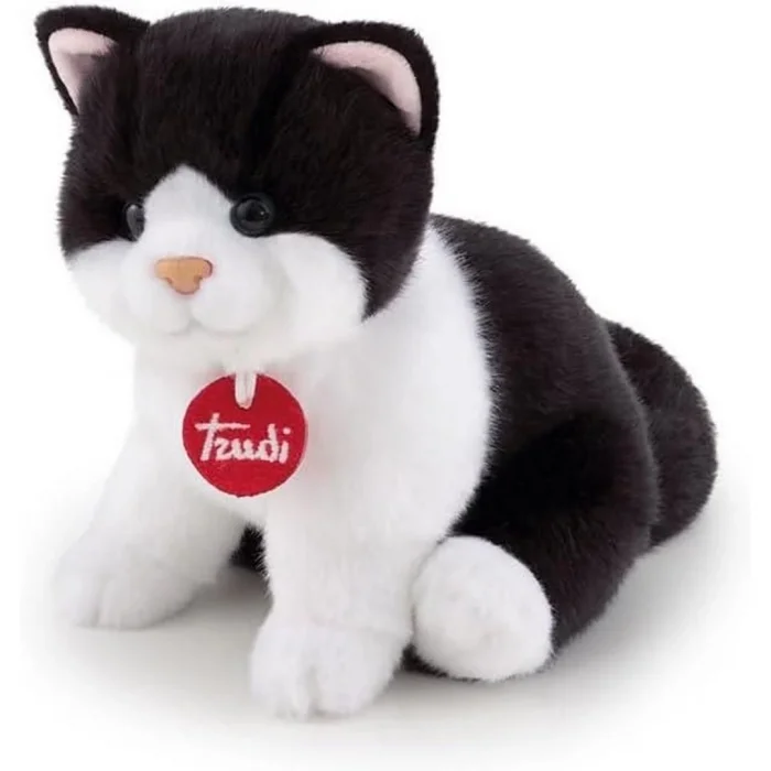 Trudi Peluş Siyah Beyaz Kedi 20 cm