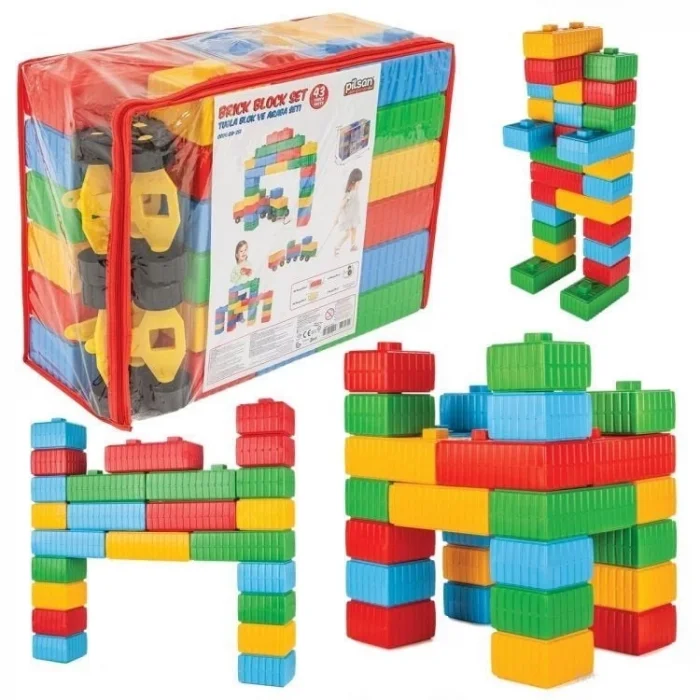  Tuğla Blok ve Araba Seti