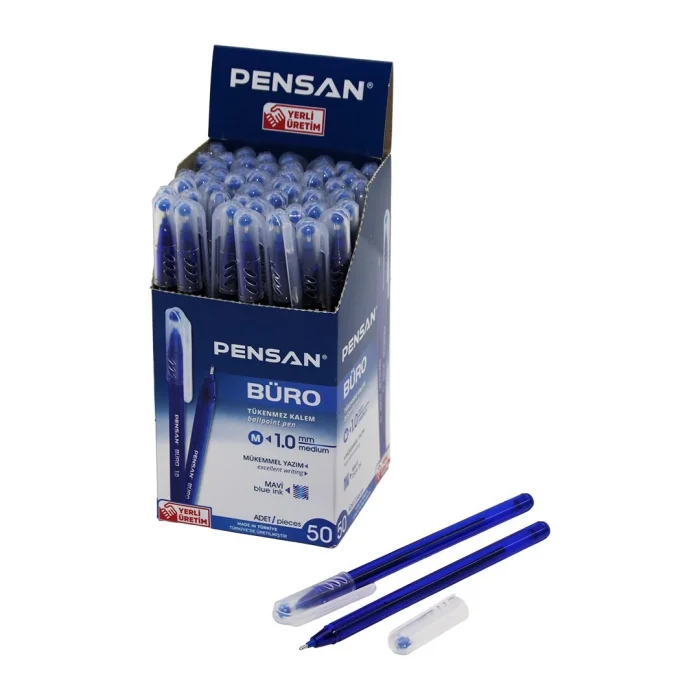 BUĞZ Tükenmez Kalem - Mavi Renk - 1.0 mm Medium Uç