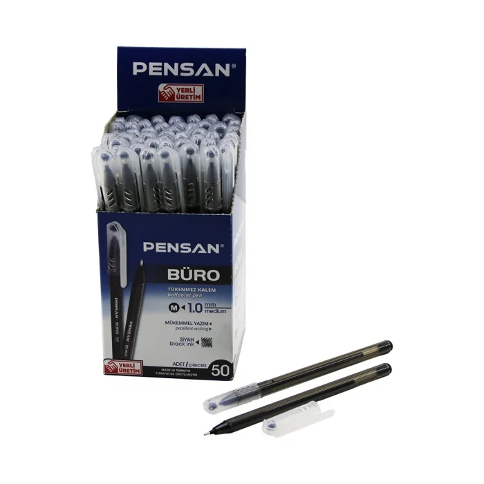 BUĞZ Tükenmez Kalem - Siyah Renk - 1.0 mm Medium Uç