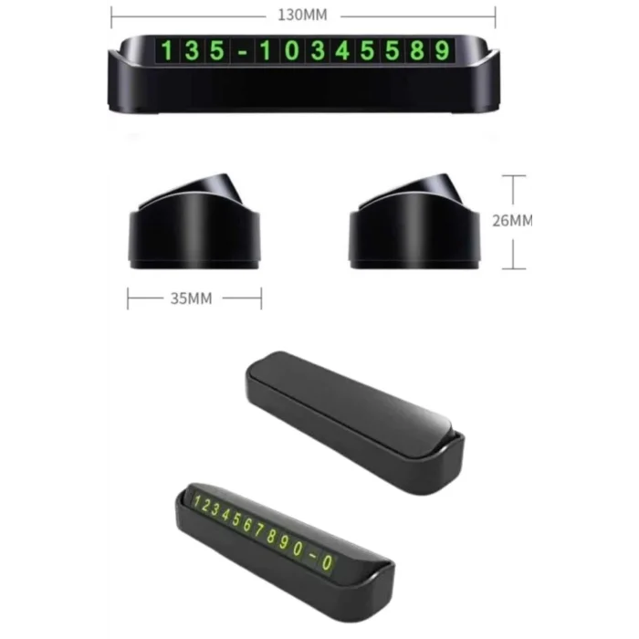  Tüm Araçlara Uyumlu Araç Içi Park Numaratör Oto Araç Numaratör