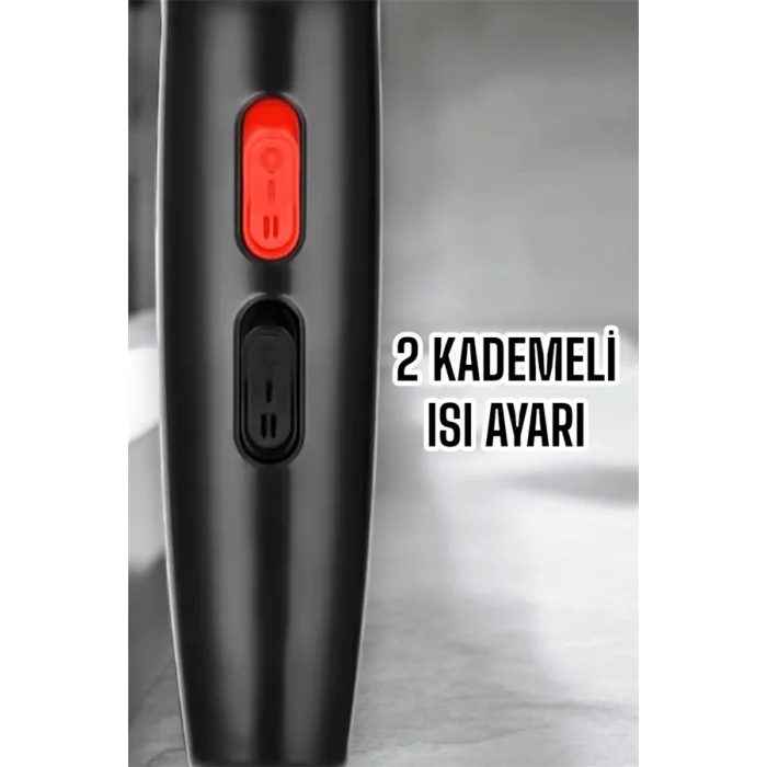  Tüm Saç Tiplerine Uygun, İki Kademeli Hız Ayarlı Fön Makinesi