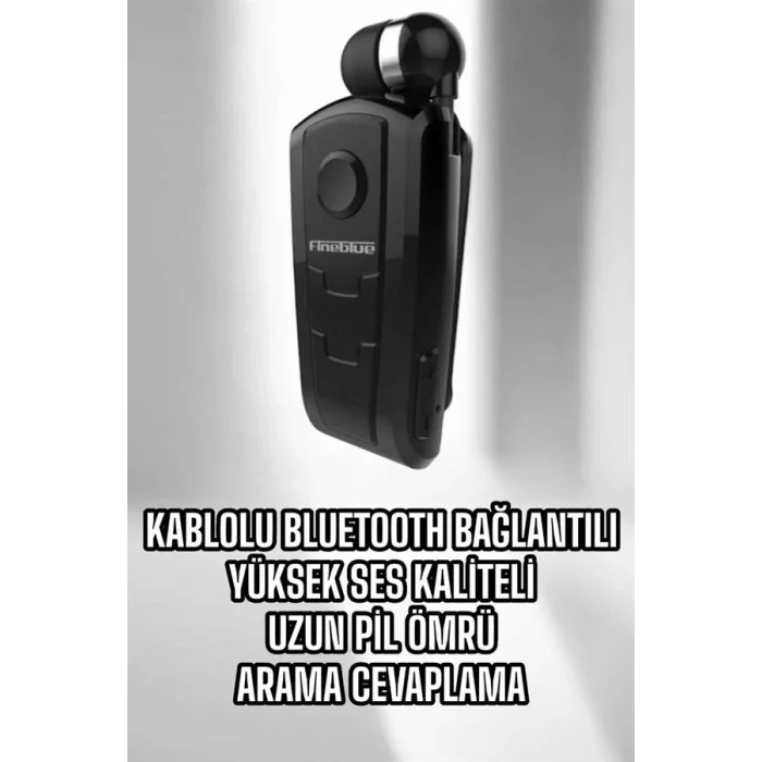 BUĞZ Tüm Telefonlara Uyumlu Mikrofonlu Titreşimli Makaralı Bluetooth Kulakiçi Kulaklık - BUĞZ