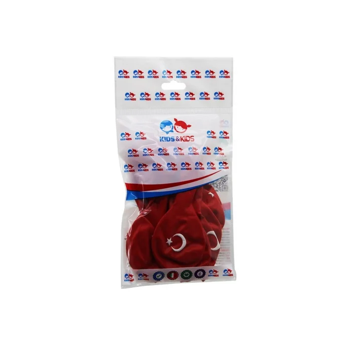 BUĞZ Türk Bayrağı Desenli Balon - 10lu Paket