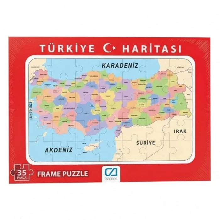 BUĞZ Türkiye Haritası Frame Puzzle 35 Parça