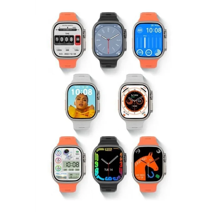 BUĞZ Turuncu Silikon Kordonlu Siyah Kasa Akıllı Saat, GPS ve Nabız Sensörü İçeren 49 mm Ekranlı Model