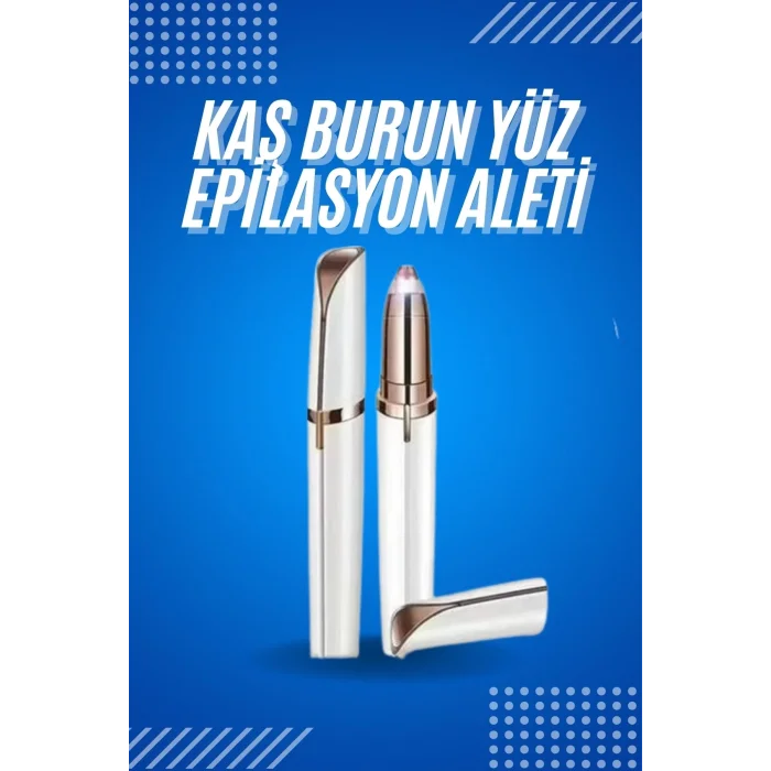  Tüy Kıl Alma Kaş Bıyık Unisex Yüz Bakım Epilasyon Aleti Pilli