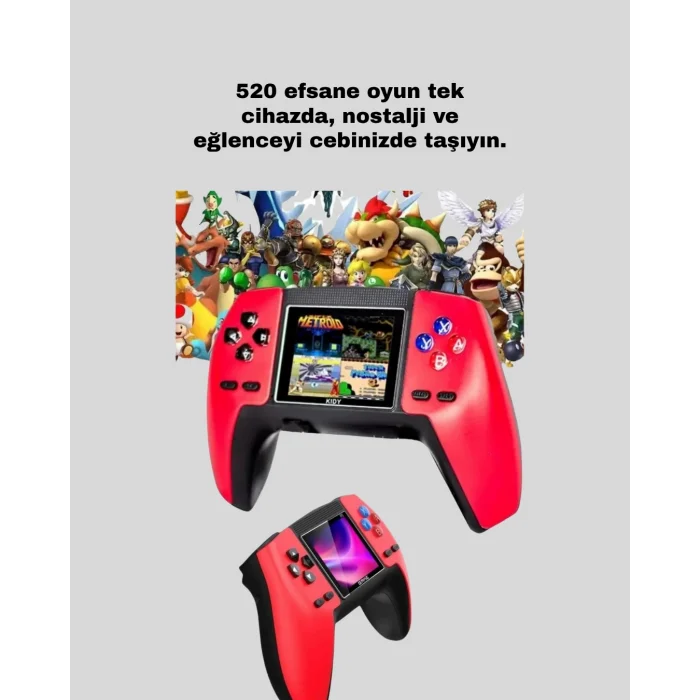 BUĞZ TV Bağlantılı 520 Oyunlu P5 Retro GamePad Konsol