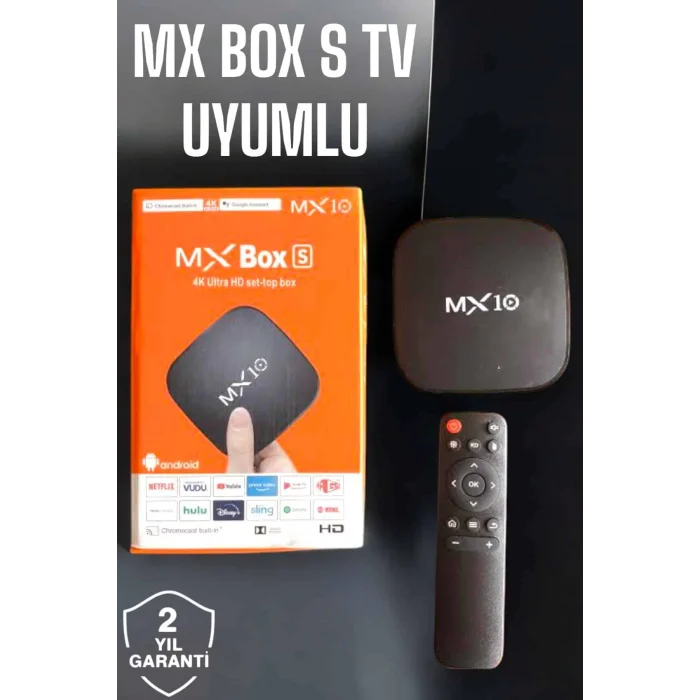  TV Box Android Uyumlu 4 Çekirdekli WİFİ Bağlantılı 4K