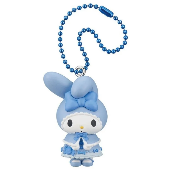 BUĞZ Twinchees My Melody ve Kuromi Mavi Şirin Elbiseli Anahtarlık Figür Serisi