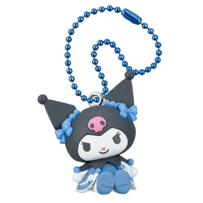 BUĞZ Twinchees My Melody ve Kuromi Mavi Şirin Elbiseli Anahtarlık Figür Serisi