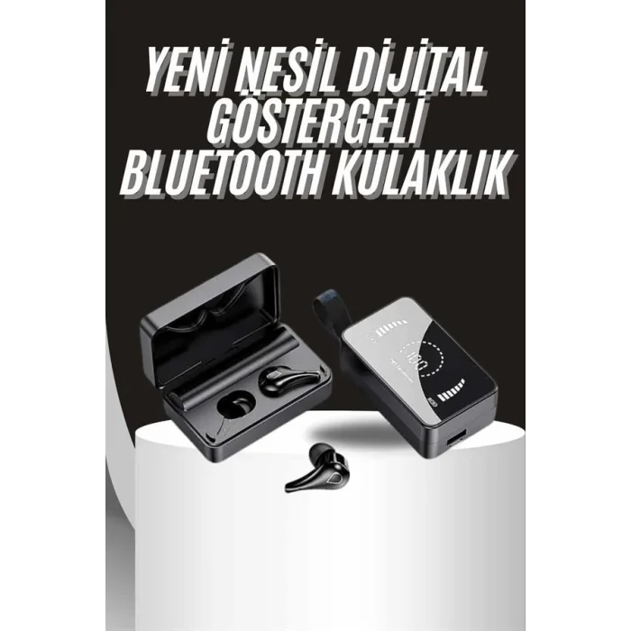  TWS Bluetooth Kulaklık Aynalı Kulaklık Dijital Göstergeli Dokunmatik Kontrol