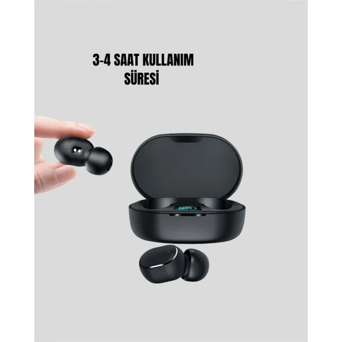 BUĞZ TWS Bluetooth Kulaklık Kulak İçi Kablosuz Dijital Göstergeli Çağrı Cevaplayabilen - BUĞZ