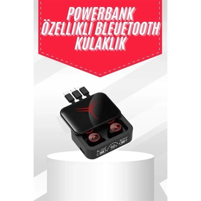  Tws Powerbank Kutulu Dijital Göstergeli Bluetooth Kulaklık Kablosuz Kulakiçi Kulaklık