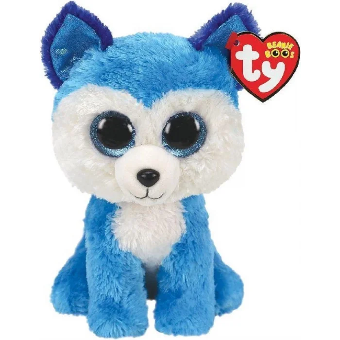  Ty Beanie Babies Mavi Husky Peluş Köpek Prince 15 cm