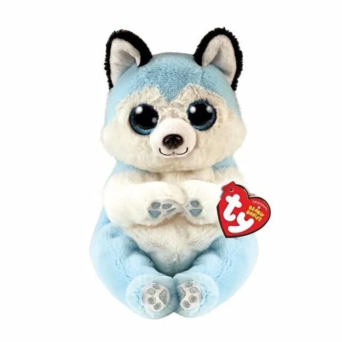  Ty Beanie Babies Mavi Peluş Husky Köpek Thunder 15 cm