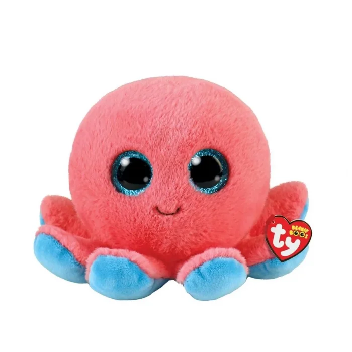  Ty Beanie Boos Peluş Pembe Ahtapot Sheldon 15 cm
