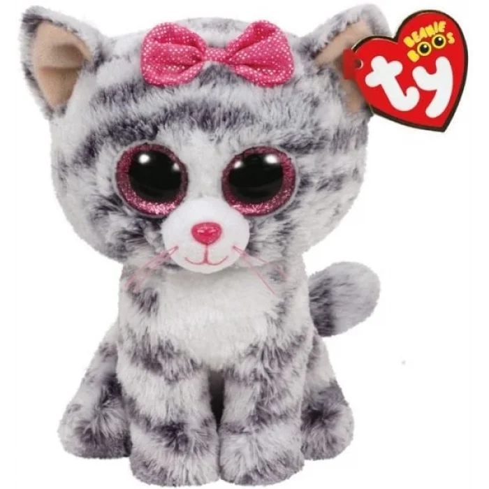  TY Kiki - Grey Cat Reg 15 cm