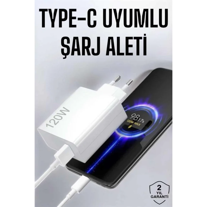 BUĞZ Type-C 120W Şarj Aleti Hızlı Şarj Turbo - Lisinya