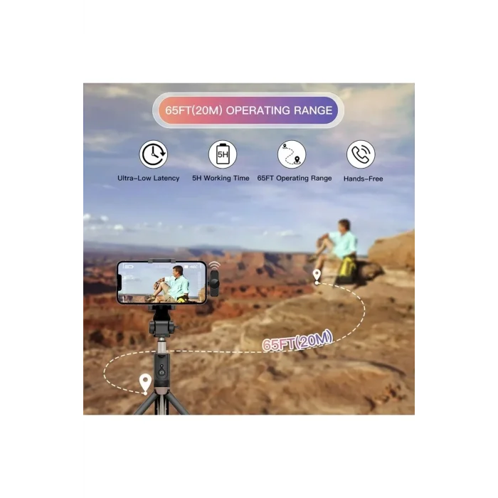 BUĞZ Type-C Çiftli Kablosuz Yaka Mikrofonu Seti - YouTube, TikTok, Vlog ve Canlı Yayınlar İçin Telefon Uyumlu Çift Mikrofon ( BUĞZ )