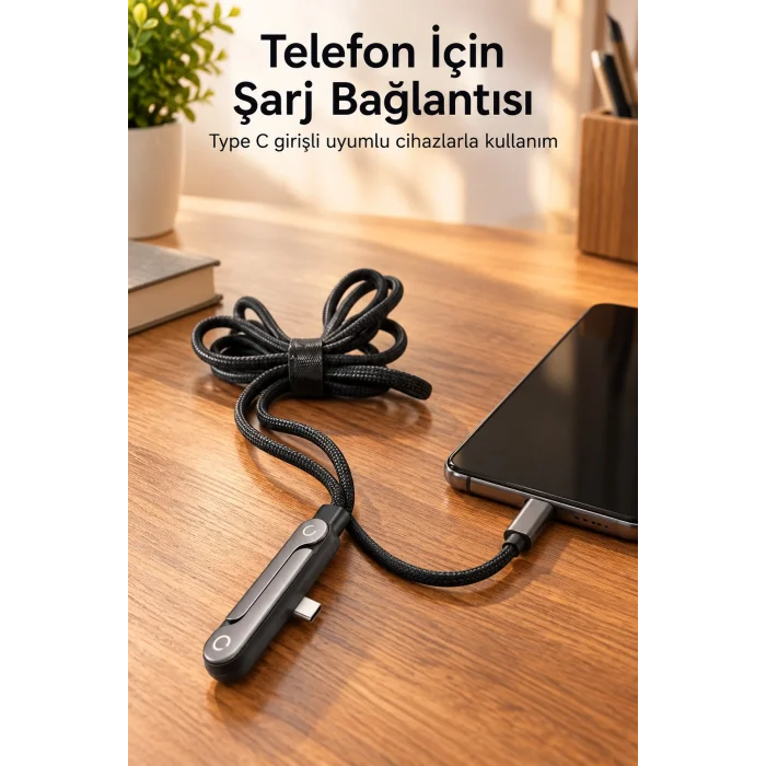 BUĞZ Type C Şarj Kablosu Çinko Alaşım Gövdeli - BUĞZ