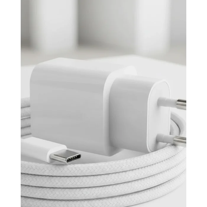 BUĞZ Type-C to C Kablolu 35W Hızlı Şarj Başlığı Set - BUĞZ