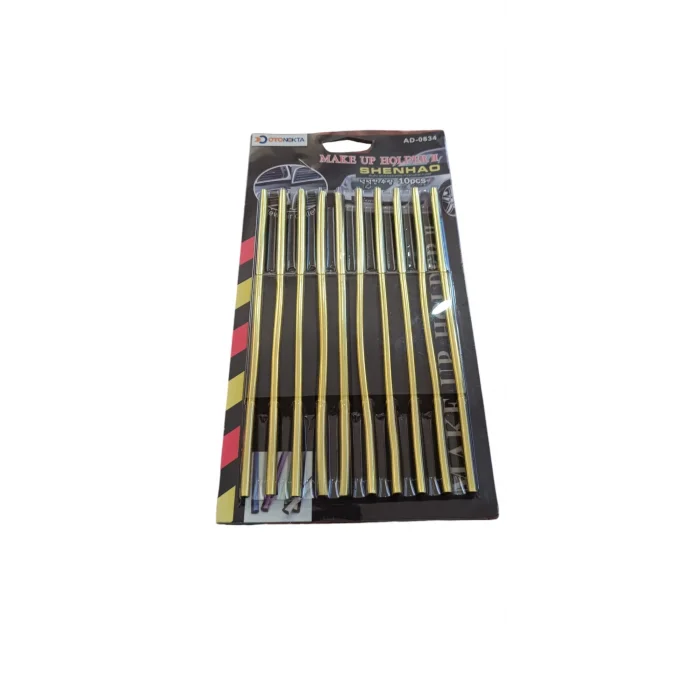 BUĞZ U Tip Geçmeli Havalandırma Nikelaj Şerit Çıta İnce 20cm 10 Parça Gold