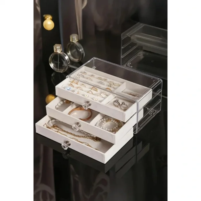 BUĞZ Üç Katlı Takı Organizeri