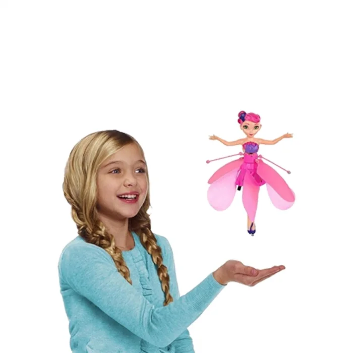 BUĞZ Uçan Peri Oyuncak Usb Kablolu ve Şarj Edilebilir Oyuncak Pembe Renkli