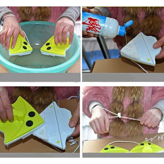 BUĞZ Üçgen Çift Taraflı Mıknatıslı Cam Sileceği