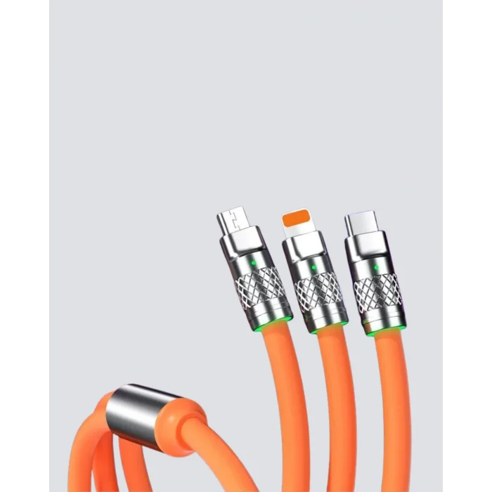 BUĞZ ÜÇLÜ Şarj Kablosu – Yüksek Hızlı, Dayanıklı ve Uzun Ömürlü