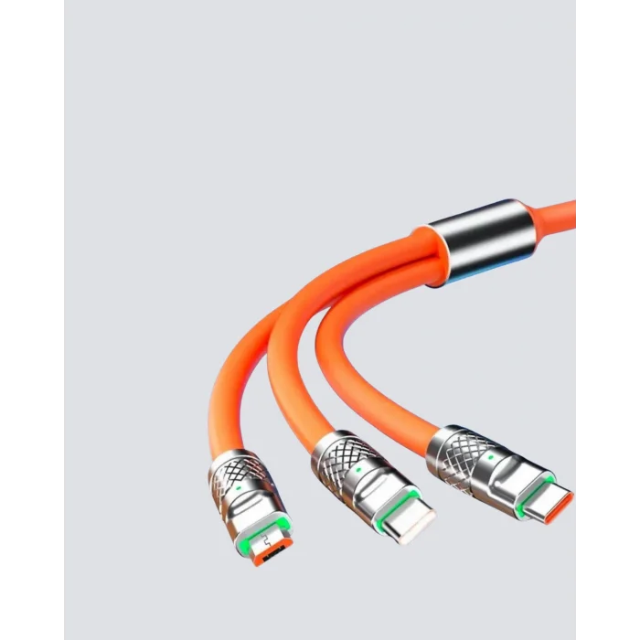 BUĞZ ÜÇLÜ Şarj Kablosu – Yüksek Hızlı, Dayanıklı ve Uzun Ömürlü - Lisinya