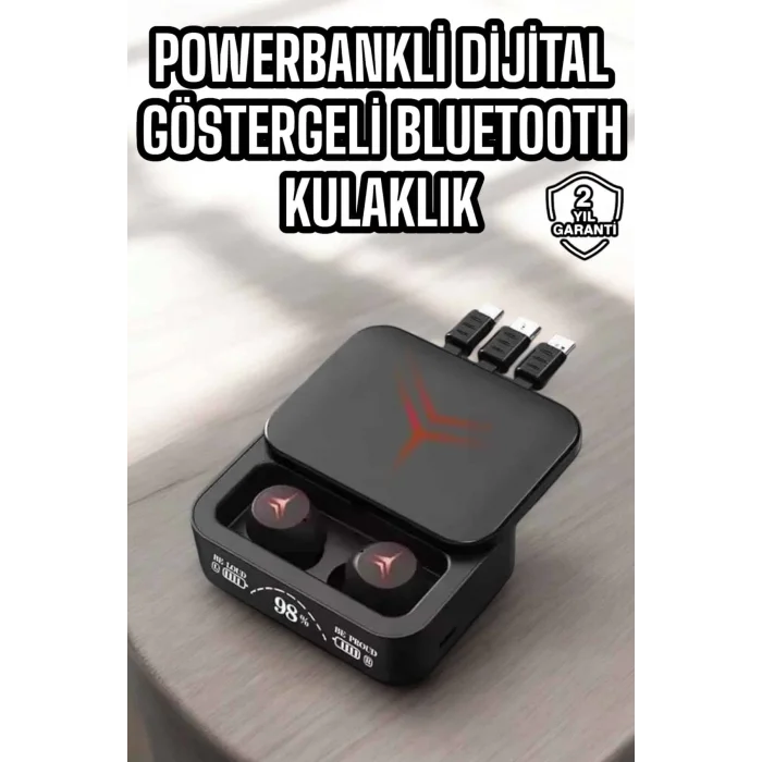  Ucuz ve Kaliteli Bluetooth Kulaklık TWS Çoklu Şarj Girişi Yüksek Ses Kaliteli