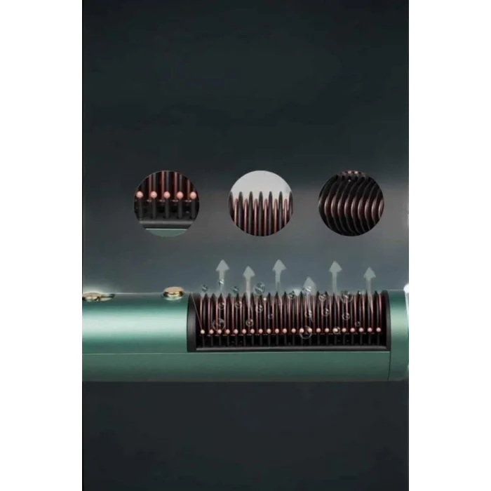  Üflemeli Fön Tarak Düzleştirici Seramik Kaplama Elektriklenme Karşıtı