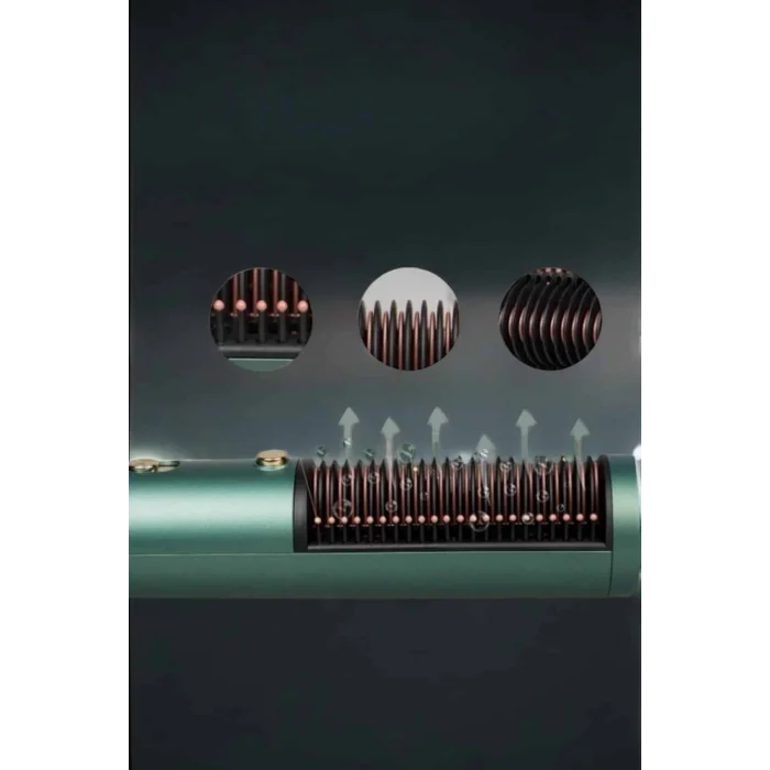 BUĞZ Üflemeli Fön Tarak Düzleştirici Seramik Kaplama Elektriklenme Karşıtı - BUĞZ