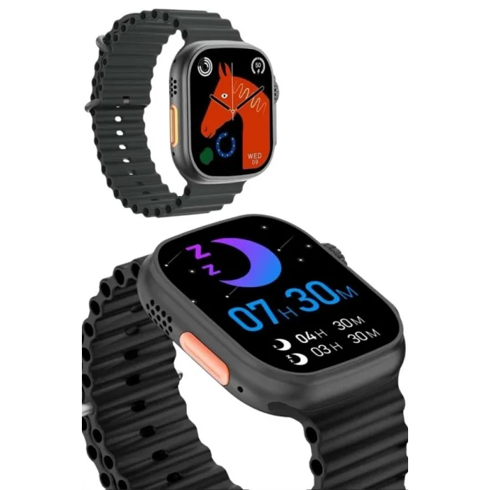 BUĞZ Ultra Akıllı Saat 49 Mm Çift Kordonlu Arama Cevaplama Bluetooth Bağlantılı - BUĞZ