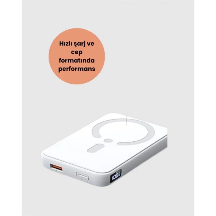  Ultra İnce Manyetik Powerbank – Hızlı Şarj, Güçlü Tutuş, 10000 mAh Kapasite