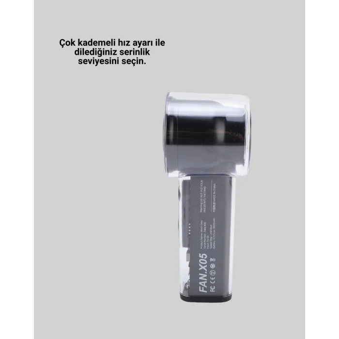  Ultra Sessiz USB Şarjlı Fan | Taşınabilir ve Hafif Tasarım