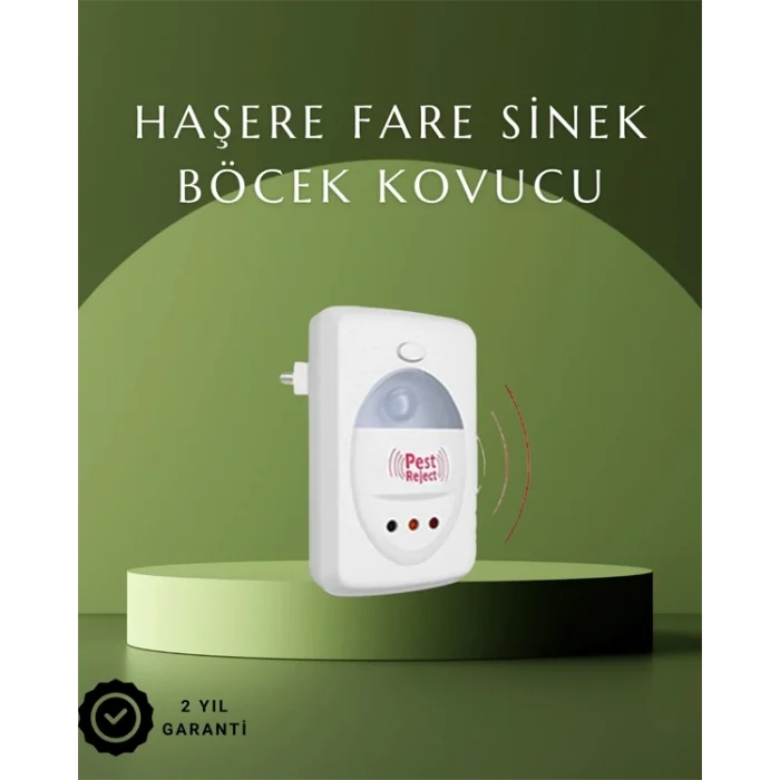  Ultrasonik Ses Dalgalarıyla Kimyasalsız Fare ve Böcek Kovucu Cihaz