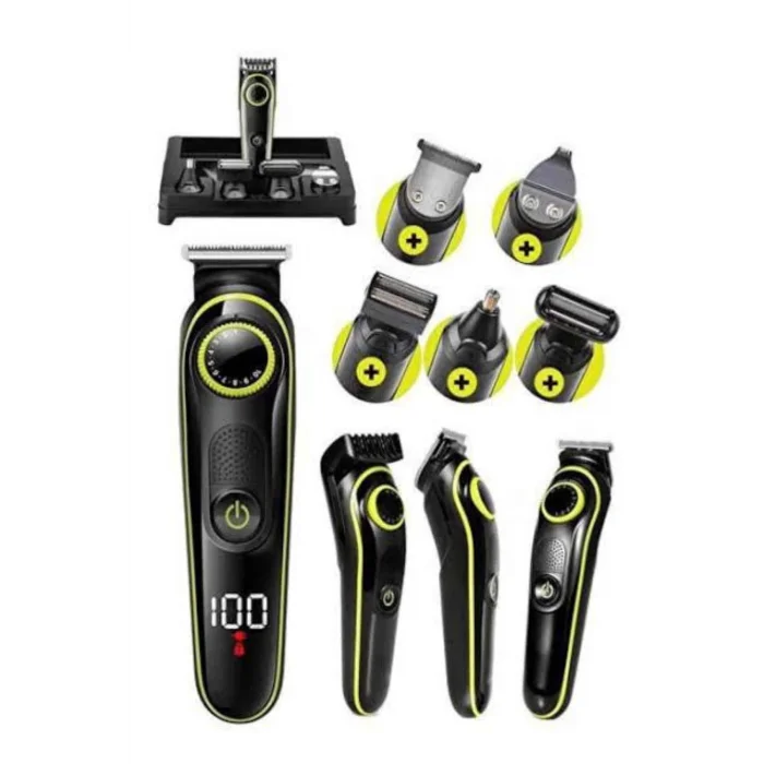 BUĞZ Unısex Çok Fonksiyonlu Bakım Seti Led Göstergeli Tıraş Makinesi Saç Sakal Vücut - BUĞZ