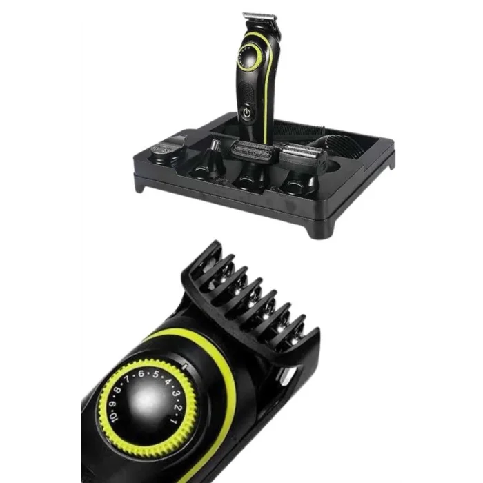 BUĞZ Unısex Çok Fonksiyonlu Bakım Seti Led Göstergeli Tıraş Makinesi Saç Sakal Vücut - Lisinya