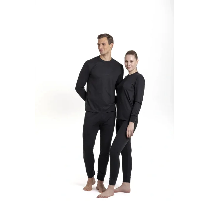 OIL COMPANY BUĞZ Unisex Kışlık Siyah Rahat Kullanım Esnek  Termal Içlik Set 3. Seviye