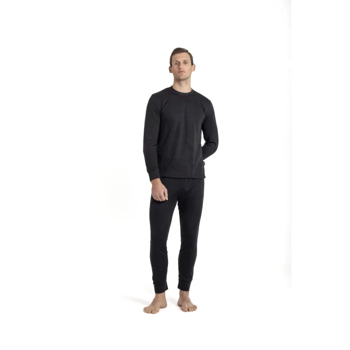 OIL COMPANY BUĞZ Unisex Kışlık Siyah Rahat Kullanım Esnek  Termal Içlik Set 3. Seviye