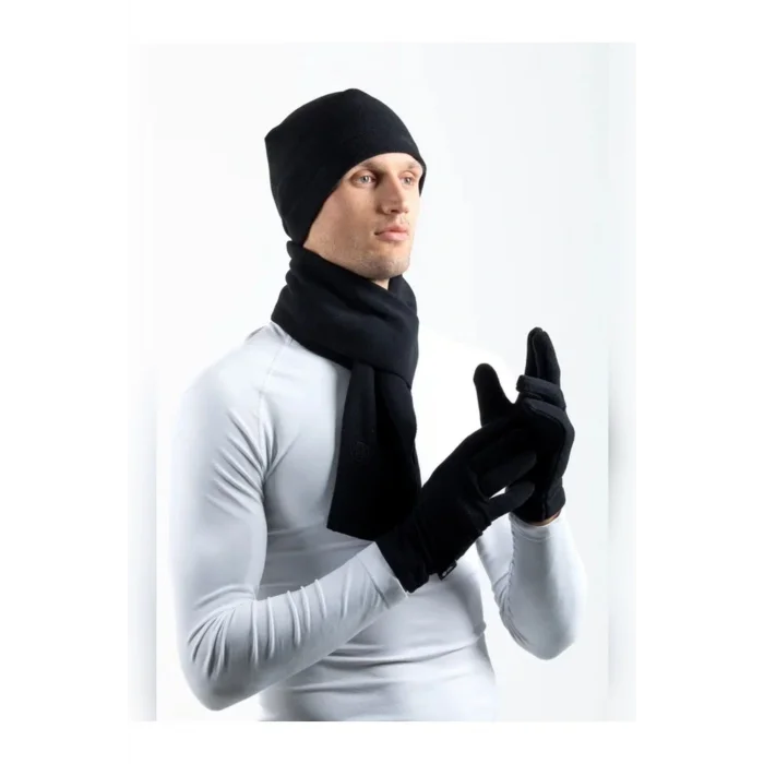 OIL COMPANY BUĞZ Unisex Rüzgar Geçirmez  Siyah POLAR  Kışlık ELDİVEN