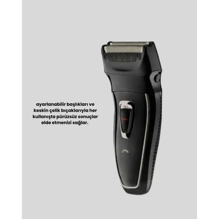 BUĞZ Unisex Şarjlı Saç ve Sakal Kesme Makinesi – Sessiz Motor, 1–12 mm Ayarlanabilir Başlık