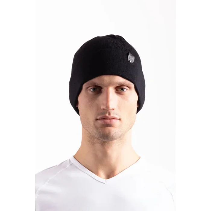 OIL COMPANY BUĞZ Unisex Siyah Polar Katmanlı Rüzgar Geçirmez Balıkçı Kayakçı Kışlık  Bere