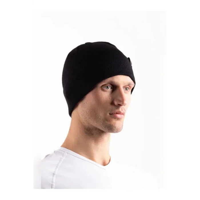 OIL COMPANY BUĞZ Unisex Siyah Polar Katmanlı Rüzgar Geçirmez Balıkçı Kayakçı Kışlık  Bere