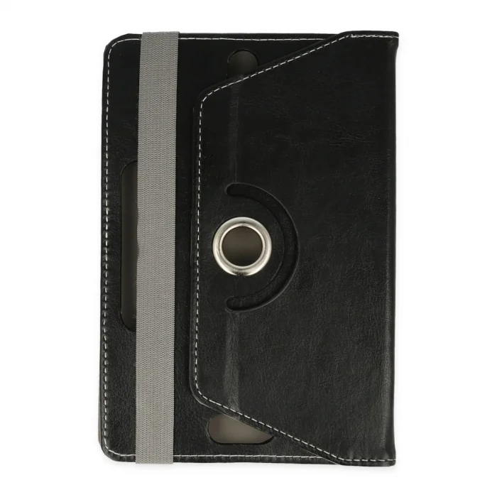 BUĞZ Universal 7 Kılıf 360 Tablet Deri Kılıf - Siyah