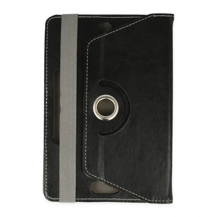 BUĞZ Universal 7 Kılıf 360 Tablet Deri Kılıf - Siyah