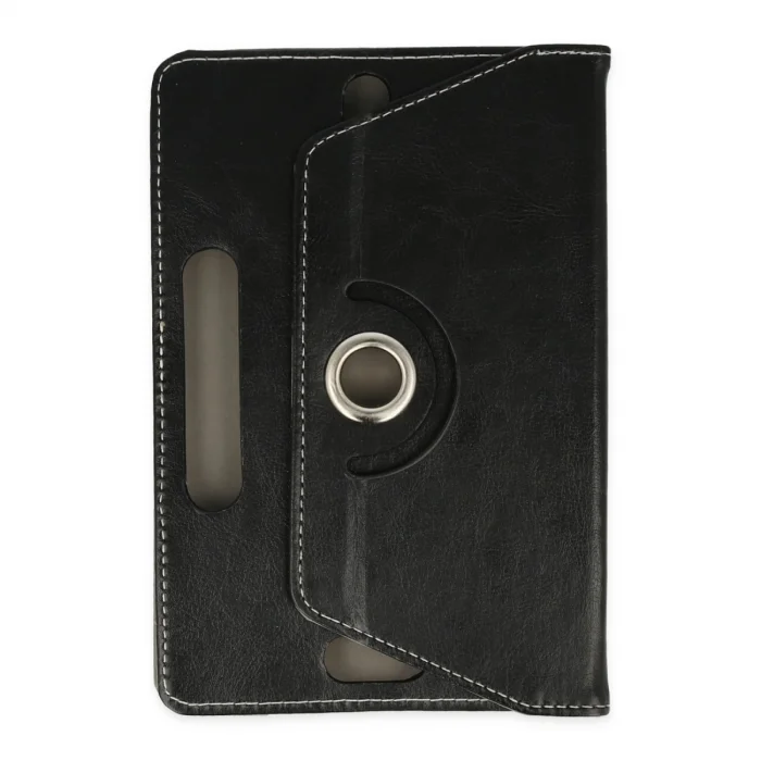 BUĞZ Universal 7 Kılıf 360 Tablet Deri Kılıf - Siyah